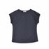 【日本製】 tシャツ レディース 半袖 インナー 柔らかい 薄手 無地 ショートスリーブ ネイビー(FL23SS-21W-na)